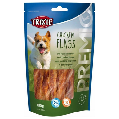 غذای تشویقی سگ تریکسی مدل Chicken Flags وزن 100 گرم