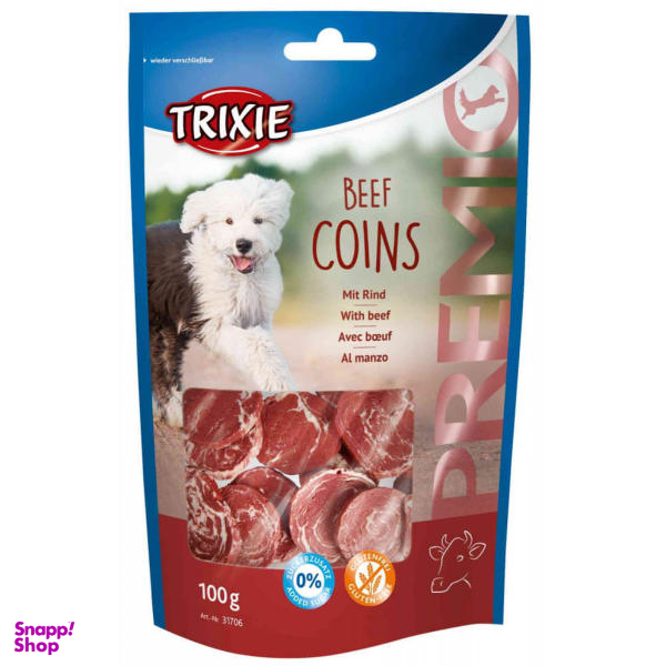 غذای تشویقی سگ تریکسی مدل Trixie Beef Coin وزن 100 گرم