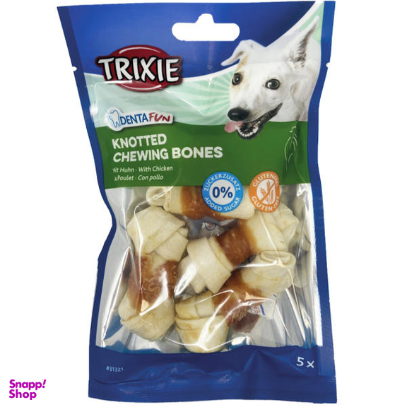 غذای تشویقی سگ تریکسی مدل Trixie Knotted Chewing Bones وزن 70 گرم