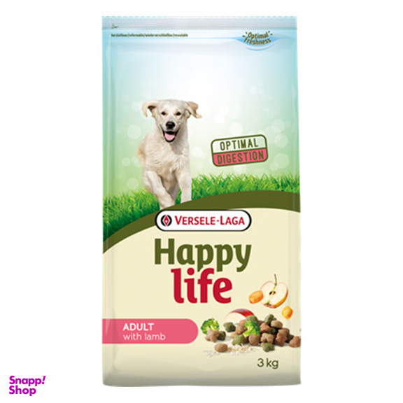 غذا خشک سگ ورسلاگا مدل Mini Adult Lamb Happy Life وزن 3کیلوگرم