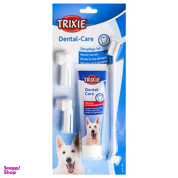ست مسواک و خمیر دندان سگ تریکسی مدل Dental Care Set
