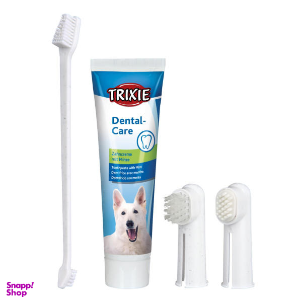 ست مسواک و خمیر دندان سگ تریکسی مدل Dental Care Set