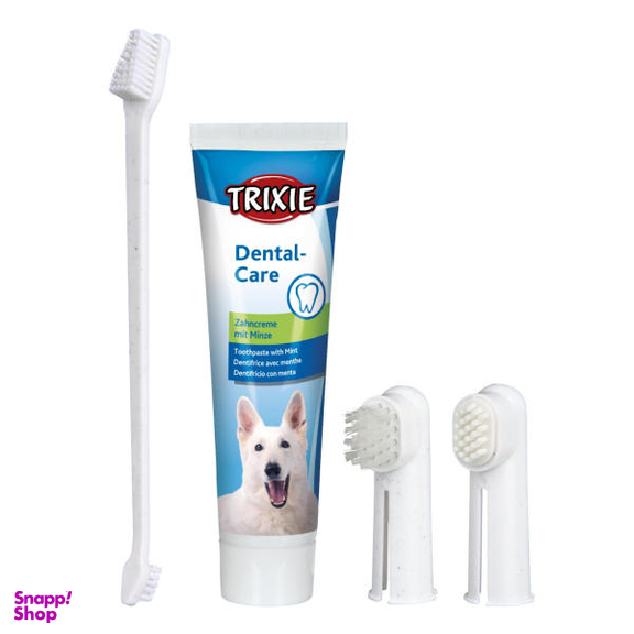 ست مسواک و خمیر دندان سگ تریکسی مدل Dental Care Set