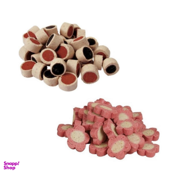 تشویقی سگ تریکسی مدل Baffos و Flowers وزن 75 گرم بسته 2 عددی