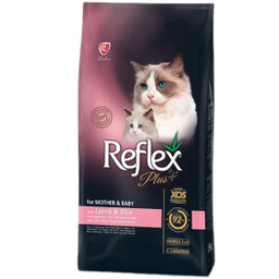 غذای خشک گربه رفلکس پلاس مدل Mother And Baby With Lamb And Rice وزن 1.5 کیلوگرم