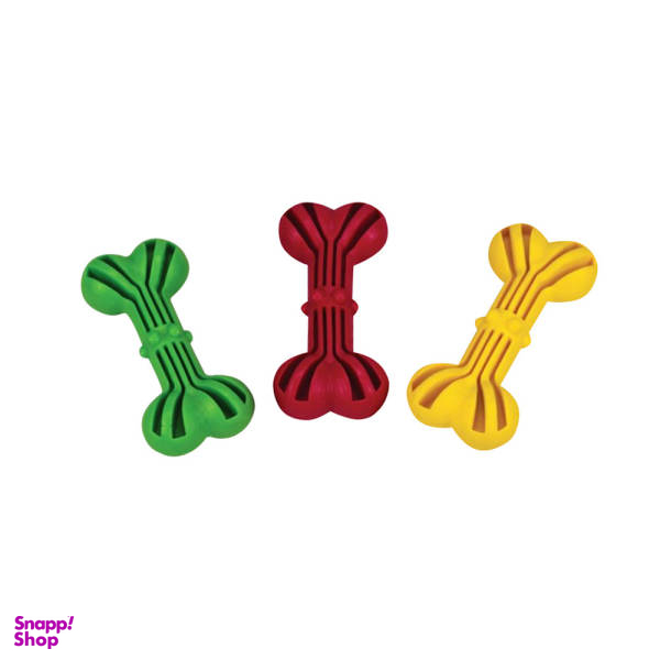 اسباب بازی سگ و گربه طرح استخوان شیاردار مدل Toy2