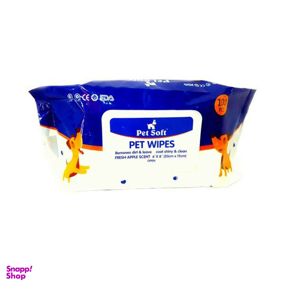 دستمال مرطوب حیوانات پت سافت مدلpet Wipes