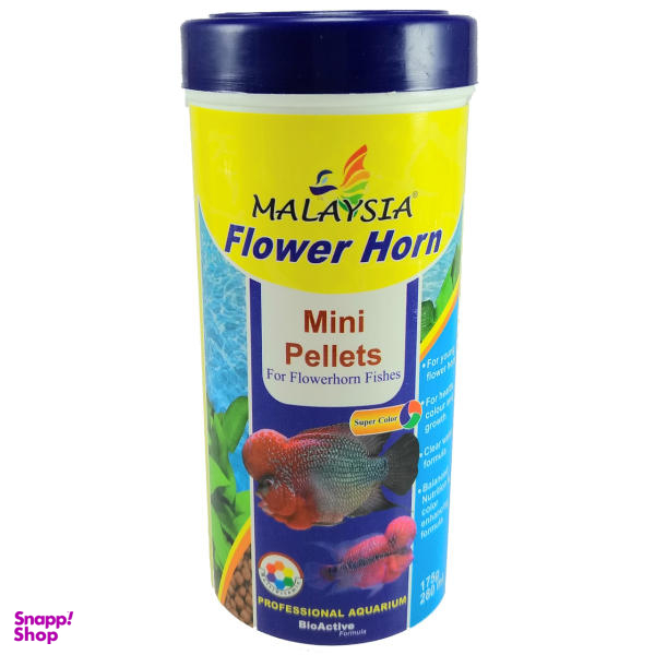 غذای ماهی مالزی مدل Flower Horn وزن 175 گرم