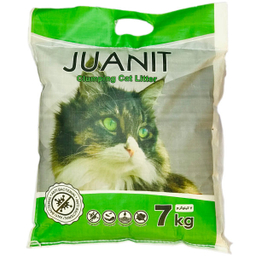 خاک بستر گربه ژوانیت (Juanit) مدل پریمیوم آنزیمت وزن 7 کیلوگرم