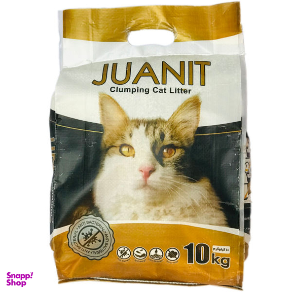 خاک بستر گربه ژوانیت مدل گلد وزن 10 کیلوگرم