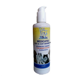 شامپو ضد خارش سگ و گربه اچ اند جی پت (H&J Pet) مدل Antibacterial حجم 330 میلی لیتر