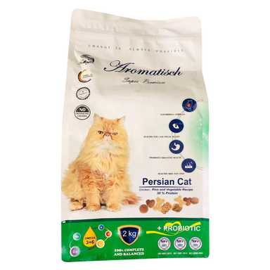 غذای خشک گربه آروماتیش مدل Persian Chicken وزن 2 کیلوگرم