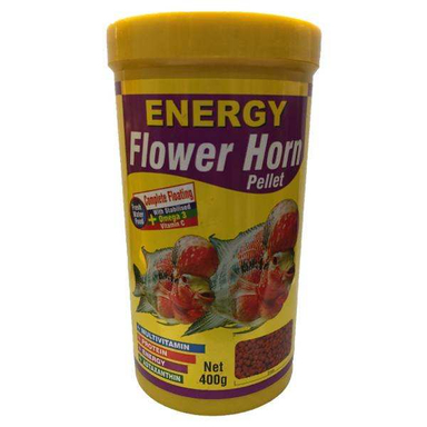 غذا ماهی انرژی مدل Flower Horn Pellet وزن 400 گرم