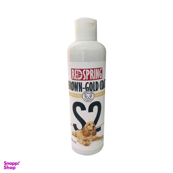 شامپو سگ رد اسپرینگ مدل Brown -Gold Coat حجم 250 میلی لیتر
