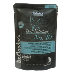 غذای پوچ گربه دکتر کلادرز مدل Best Selection Adult No.10 وزن 85 گرم