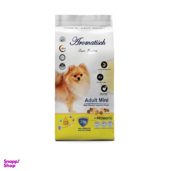 غذای خشک سگ آروماتیش مدل Adult Mini Beef وزن 2 کیلوگرم