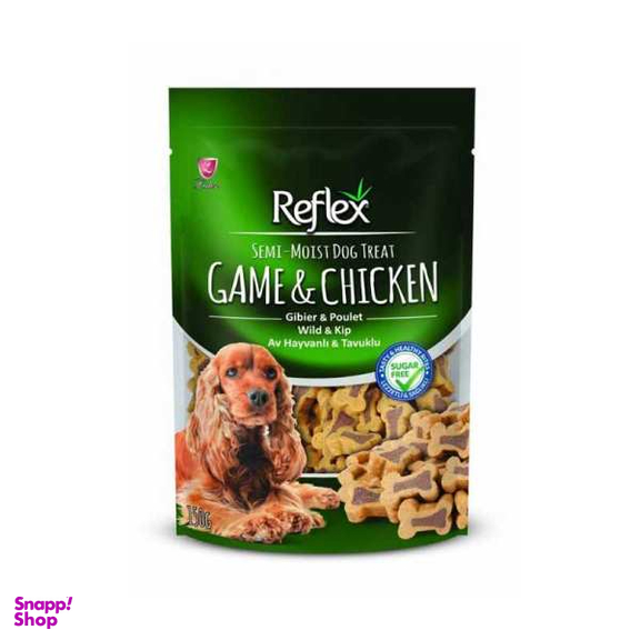 غذای تشویقی سگ رفلکس مدل Game & Chicken وزن 150 گرم
