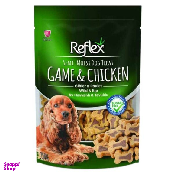 غذای تشویقی سگ رفلکس مدل Game & Chicken وزن 150 گرم