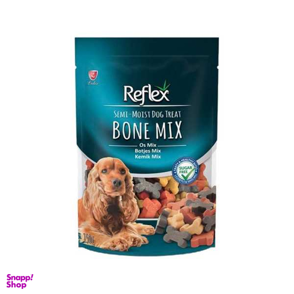 غذای تشویقی سگ رفلکس مدل Bone Mix وزن 150 گرم