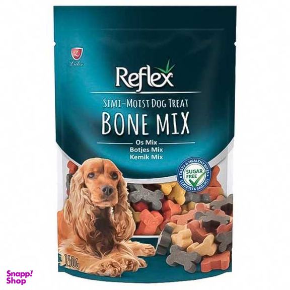 غذای تشویقی سگ رفلکس مدل Bone Mix وزن 150 گرم