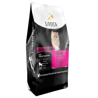 غذای خشک بچه گربه لوکا پت پروداکتز (Looca Pet Products) مدل Chiken وزن 2 کیلوگرم