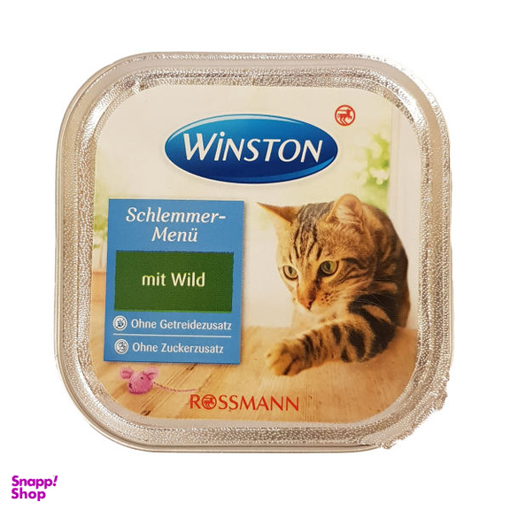 کنسرو پوچ گربه ووم وینستون مدل Wild وزن 100 گرم