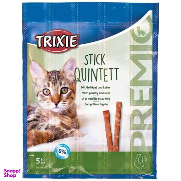 غذای تشویقی گربه تریکسی مدل Stick Quintett وزن 25 گرم