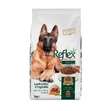 غذای خشک سگ بالغ رفلکس مدل برنج و گوشت بره و سبزیجات وزن 3 کیلوگرم