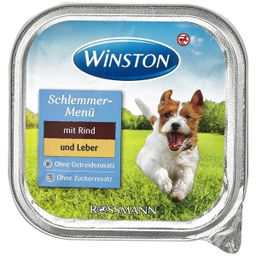 کنسرو غذای سگ وینستون (Winston) مدل گوشت گاو و مرغ وزن 150 گرم