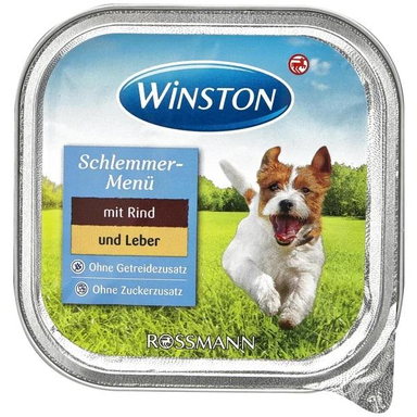 کنسرو غذای سگ وینستون (Winston) مدل گوشت گاو و مرغ وزن 150 گرم