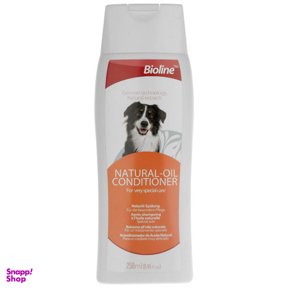 شامپو سگ بیولاین مدل Natural-Oil Conditioner حجم 250 میلی لیتر