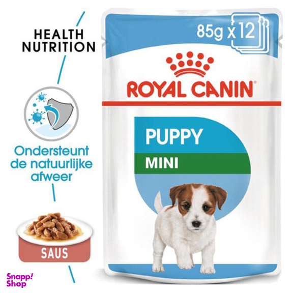 غذای پوچ سگ رویال کنین مدل Mini Puppy وزن 85 گرم