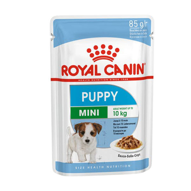 غذای پوچ سگ رویال کنین مدل Mini Puppy وزن 85 گرم