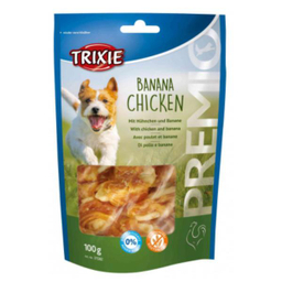 تشویقی سگ تریکسی مدل Banana Chicken وزن 100 گرم