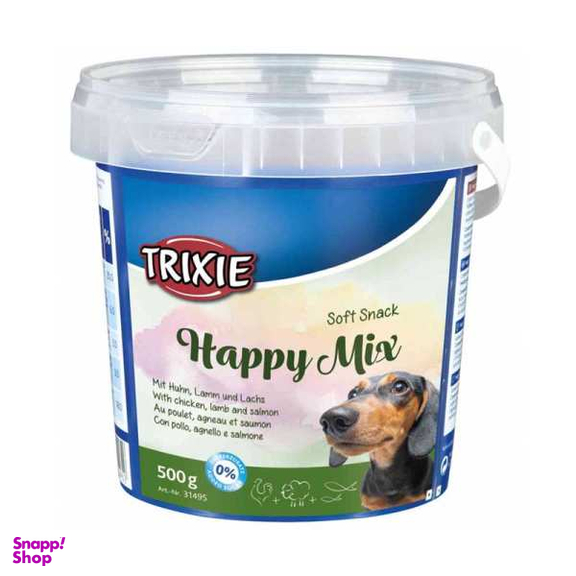 تشویقی سگ تریکسی مدل Happy Mix وزن 500 گرم