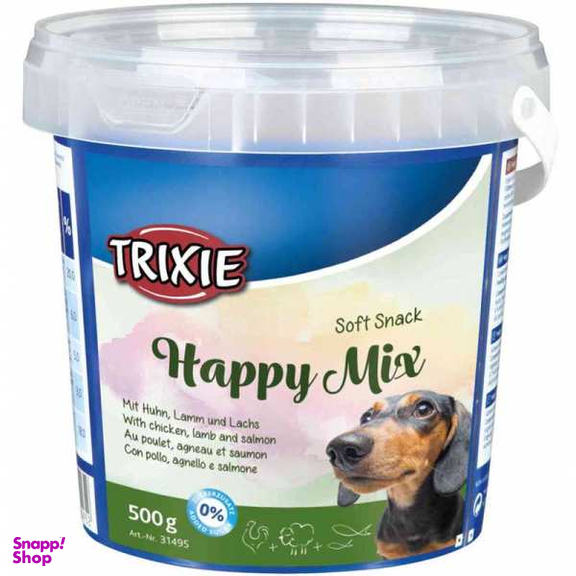 تشویقی سگ تریکسی مدل Happy Mix وزن 500 گرم