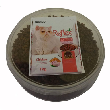 غذای خشک بچه گربه رفلکس مدل Chicken-1000 وزن 1 کیلوگرم