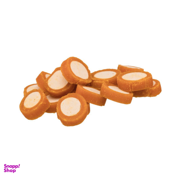 تشویقی سگ تریکسی مدل Chicken Cheese Rolls وزن 100 گرم