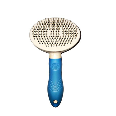 برس موی سگ و گربه مدل Self Cleaning رنگ آبی
