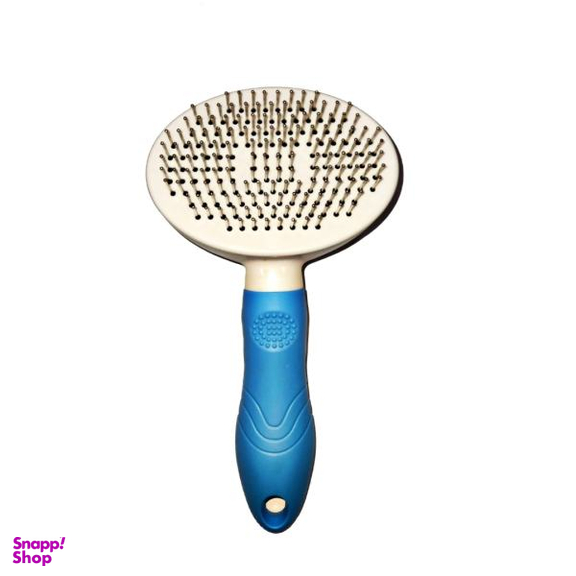 برس موی سگ و گربه مدل Self Cleaning رنگ آبی