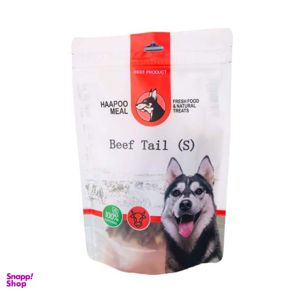 غذای تشویقی سگ هاپومیل (Haapoo Meal) مدل Beef Tail وزن 100 گرم