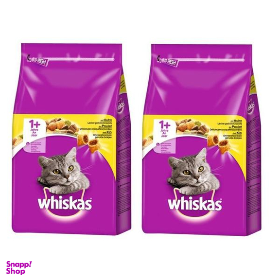 غذای خشک گربه ویسکاس مدل Chicken وزن 300 گرم بسته 2 عددی