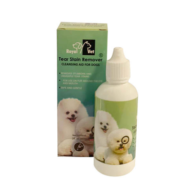 قطره پاک کننده دور چشم سگ رویال وت مدل Tear Stin Remover حجم 60 میلی لیتر