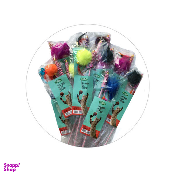 اسباب بازی گربه سویل پت مدل Plumy Cat Stick 50