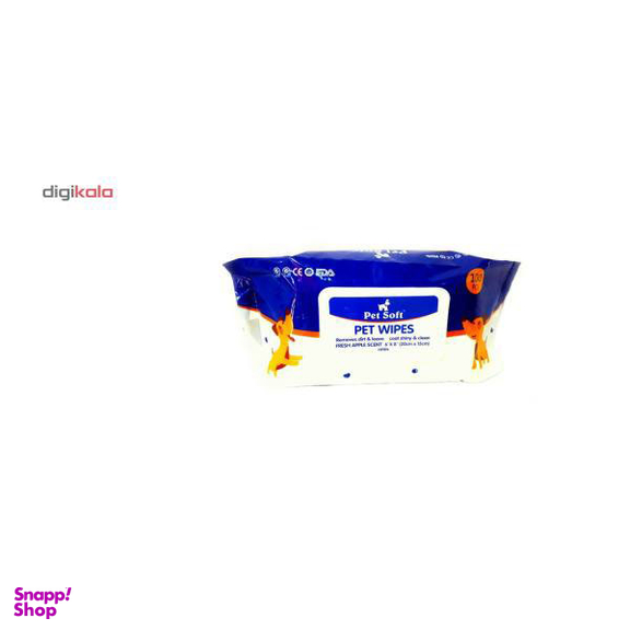 دستمال مرطوب حیوانات پت سافت مدلpet Wipes