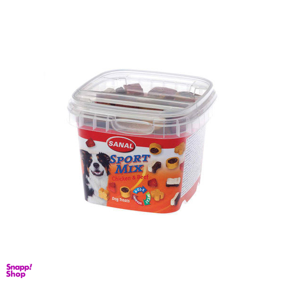 خوراک سگ سانال با طعم گوشت مرغ و گوساله وزن 100 گرم