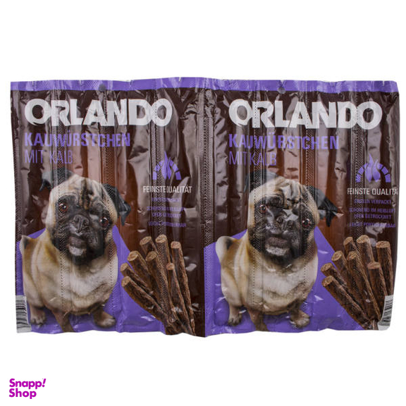 تشویقی سگ اورلاندو (Orlando) مدل Mit Kalb بسته 8 عددی