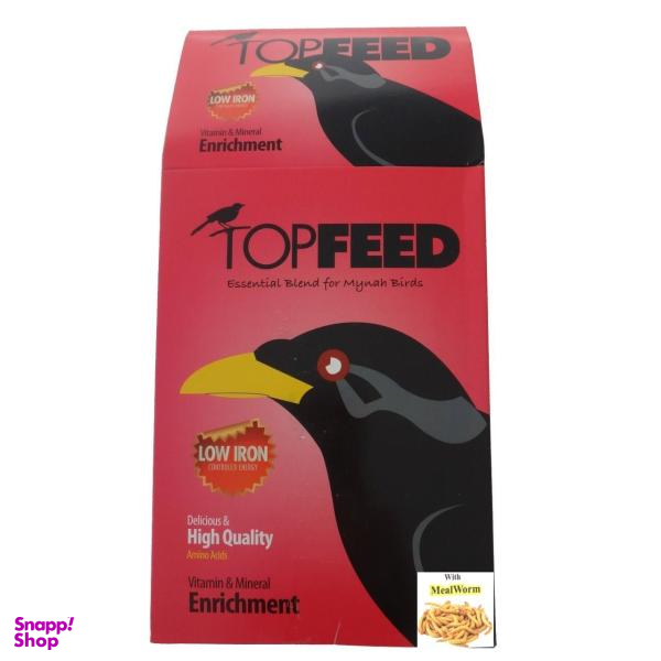 غذای خشک مرغ مینا تاپ فید (Top Feed) مدل Meal Worm وزن 1 کیلوگرم