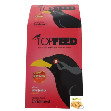 غذای خشک مرغ مینا تاپ فید (Top Feed) مدل Meal Worm وزن 1 کیلوگرم