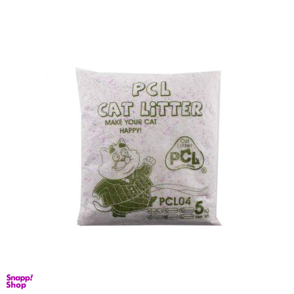 خاک بستر گربه پی سی ال کت لیتتر مدل Pcl04-Vate وزن 5 کیلوگرم